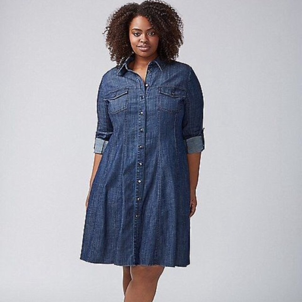 Lane Bryant denim dress